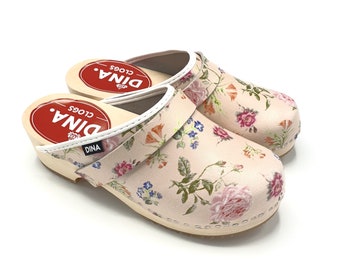 Dina Clogs Jardin schwedische Clogs mit Lederhaube