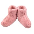 Slippers made of 100% sheep wool and with leather sole. Nice and warm and airy. High model light pink product logo