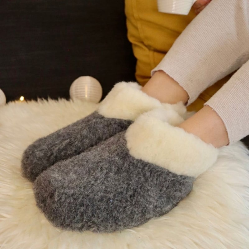 lambswool slippers