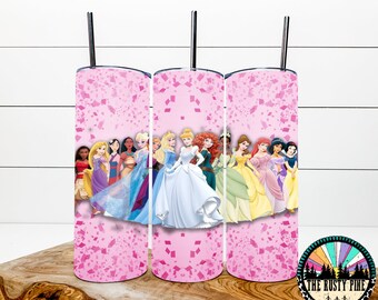 Princess Sublimation Tumbler | Water Bottle |