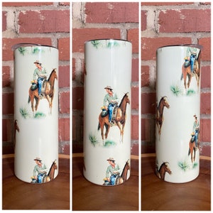 Vintage Cowboy Tumbler | Western | Sippy Cup |