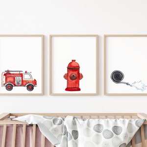 Firefighter Wall Art | Nursery | Firefighter |