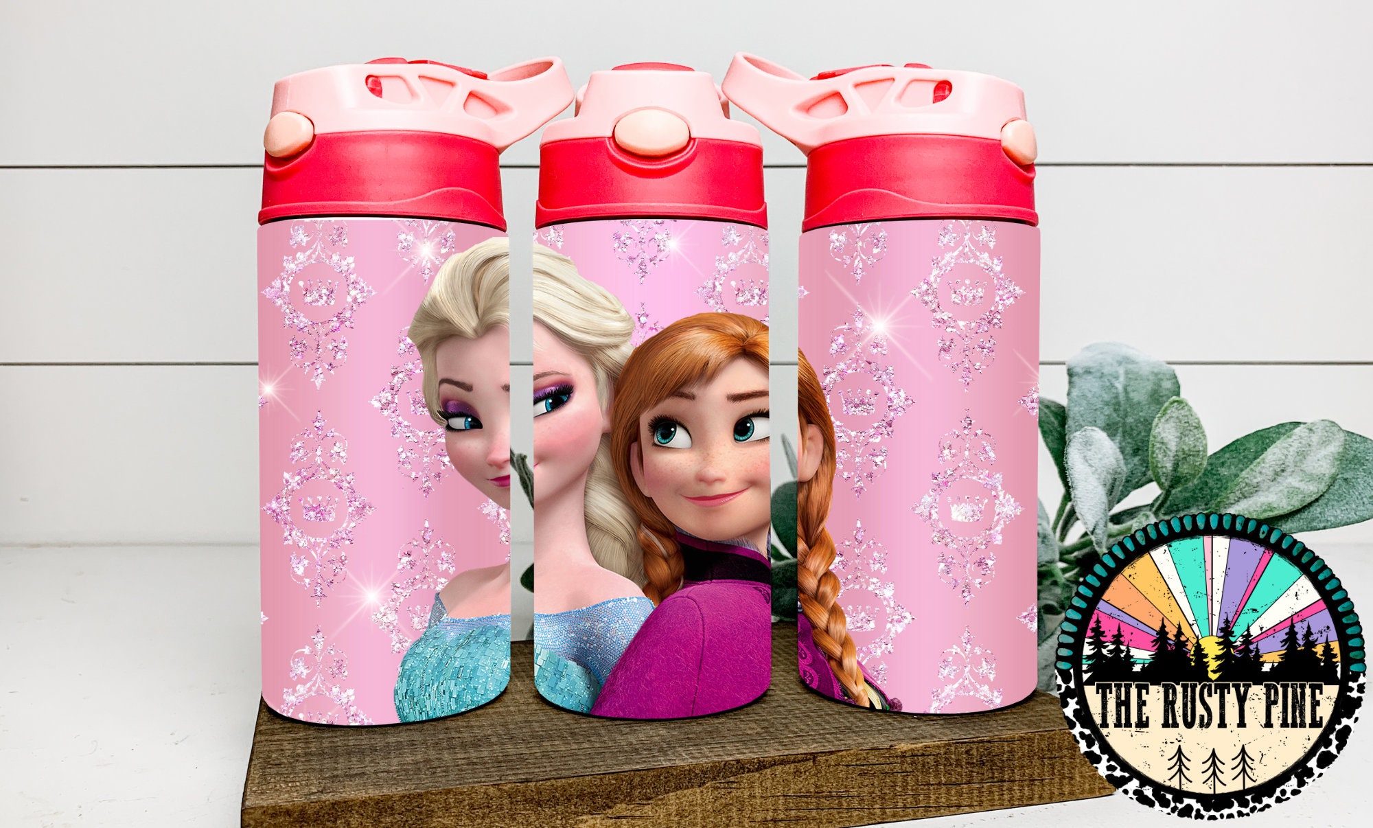 470ml Disney Frozen Children's Cup with A Straw Fall Portable