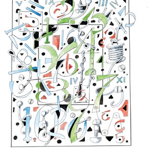 ORIGINAL | IMPRIMIR | CARTÃO DE NOTAS: Covid Doodle #1295 por Robert Seaman