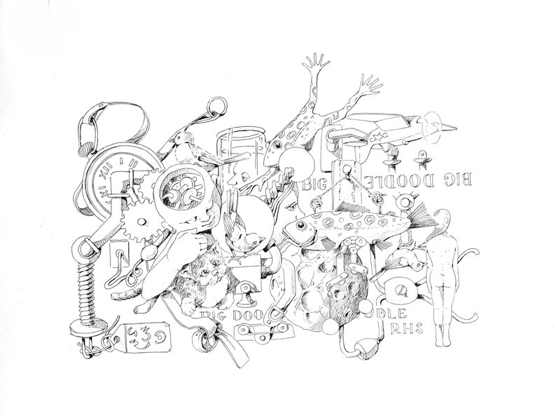 PRINT Covid Doodle #1 by Robert Seaman