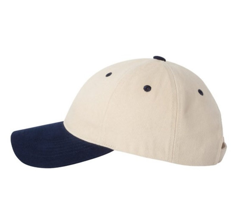 City/State Embroidered Khaki /Navy Cap image 5