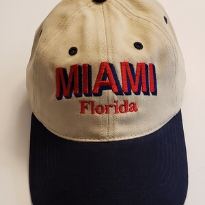 City/State Embroidered Khaki /Navy Cap image 3