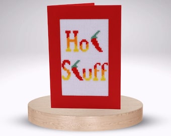 Hot Stuff - Cross Stitch Greetings Card Kit