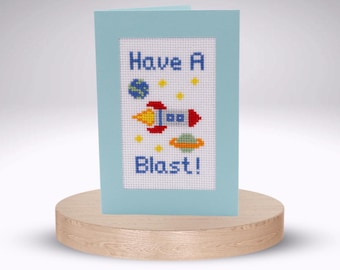 Have A Blast - Cross Stitch Greetings Card Kit
