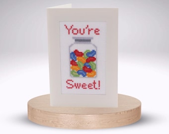 You're Sweet - Cross Stitch Greetings Card Kit