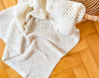 CROCHET PATTERN |  Crochet Baby Blanket Throw Afghan Babyblanket Nursery Babythrow Blankets | Baby Summer Blanket Crochet Pattern