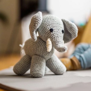 CROCHET PATTERN | Crochet Manfred&#39;s Elephant | Crochet Elephant | Crochet Animals | Crochet Elephant Pattern