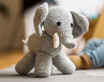 CROCHET PATTERN | Crochet Manfred's Elephant | Crochet Elephant | Crochet Animals | Crochet Elephant Pattern