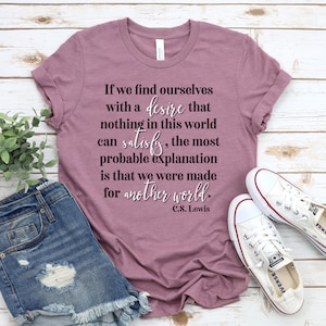 CS Lewis Zitate, CS Lewis Shirt, inspirierende Zitate, Christian Shirts, Christian Shirts für Frauen, Christliche Kleidung, christliche Kleidung
