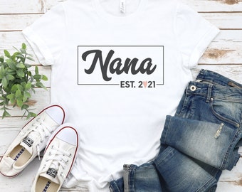 Nouveau cadeau grand-mère, Chemise Nana, Nana T-Shirt, Nana Tee, Chemise Mignonne Nana, Cadeau pour Nana, Cadeau grand-mère, Belle-Mère, Annonce de grossesse