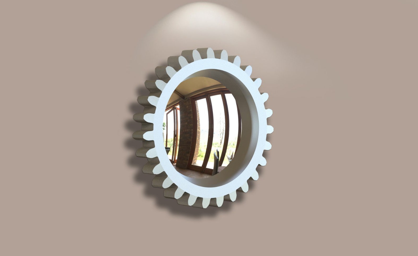 Gear Mirror Funny Mirror for Your Home Gift Mirror Simple Etsy