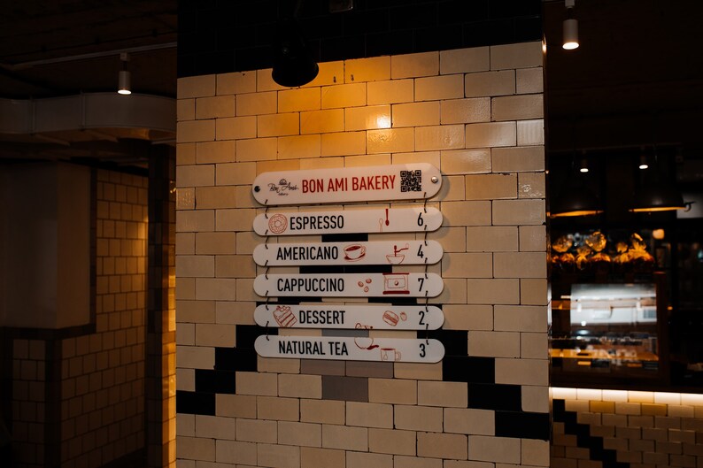 Menu Letter Board, Design Menu Board, Hanging Cafe Menu, Acrylic Menu ...