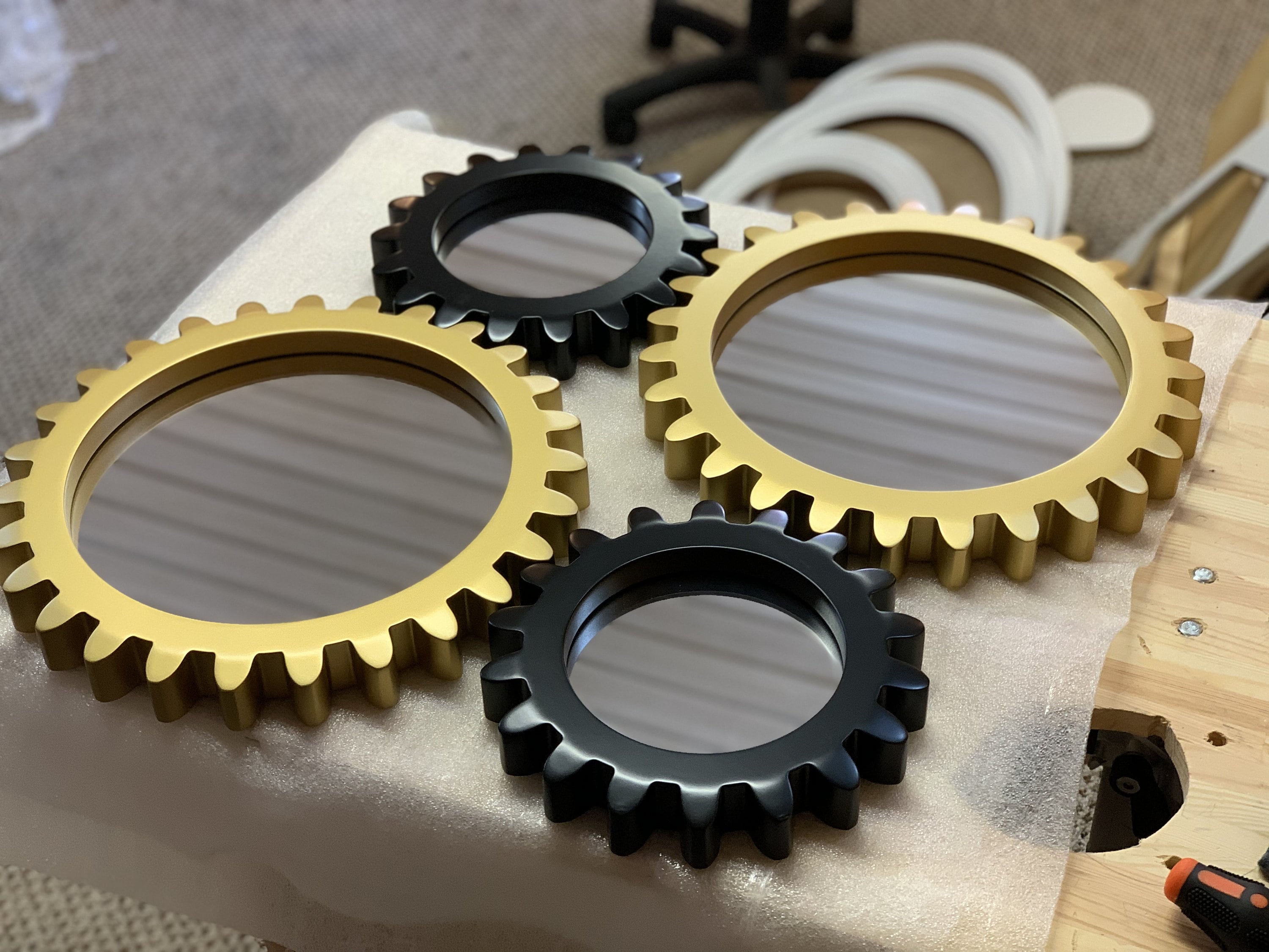 Gear Mirror Funny Mirror for Your Home Gift Mirror Simple Etsy