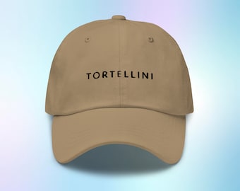 Tortellini Hoed, Tortellini Cap, Tortellini Honkbal Hoed, Grappig Pasta Cadeau, Tortellini Lover Gift, Pasta Hoed, Verstelbare Hoed, Geborduurde Cap