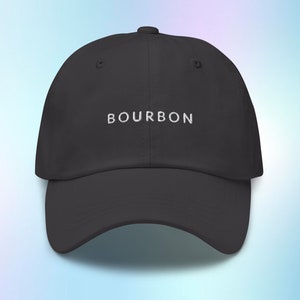 Bourbon Hat, Bourbon Cap, Bourbon Baseball Hats, Whiskey Gifts, Bourbon Gift, Whiskey Lover, Whisky Hat, Adjustable Hat, Embroidered Dad Hat