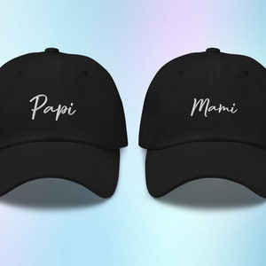 Dad Hat Pregnancy, Dad Pregnancy Announcement Hat, Mom and Dad Hats, Baby Announcement Hat, Couples Matching Hats, Mami Hat, Papi Cap