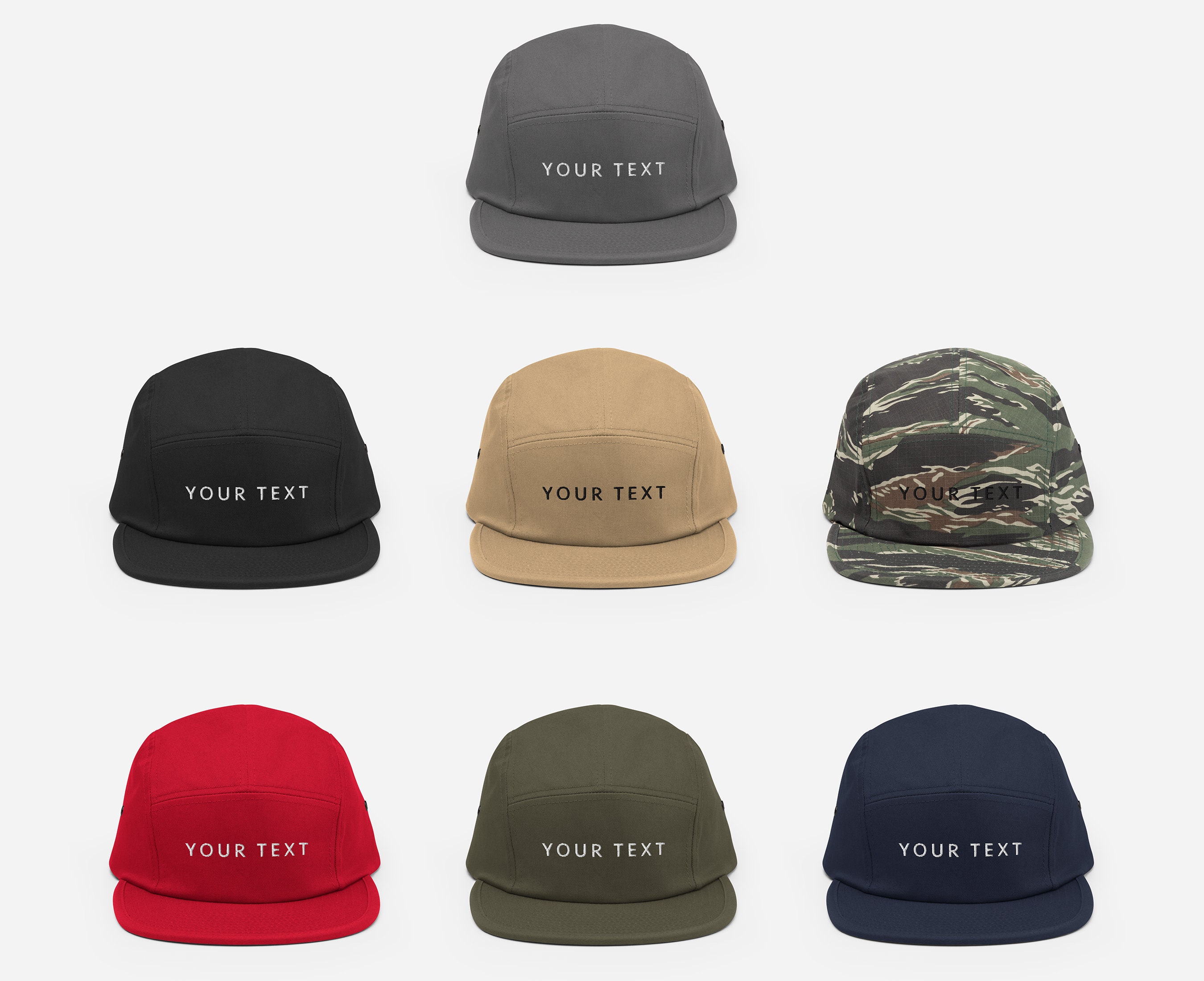 Custom 5 Panel Hat Custom 5 Panel Cap Custom Five Panel Hat Etsy UK