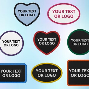 Custom Patches, Personalized Patch, 3&quot; Embroidered Patch, Your Logo Or Text, Personalized Patches, Customized Patch, Company Patch