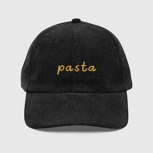 Pasta Hat, Pasta Cap, Pasta Baseball Hat, Pasta Gifts, Pasta Lover Gifts, Foodie Gift, Pasta Lovers, Adjustable Hat, Embroidered Dad Hat