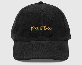 Pasta Hat, Pasta Cap, Pasta Baseball Hat, Pasta Gifts, Pasta Lover Gifts, Foodie Gift, Pasta Lovers, Adjustable Hat, Embroidered Dad Hat