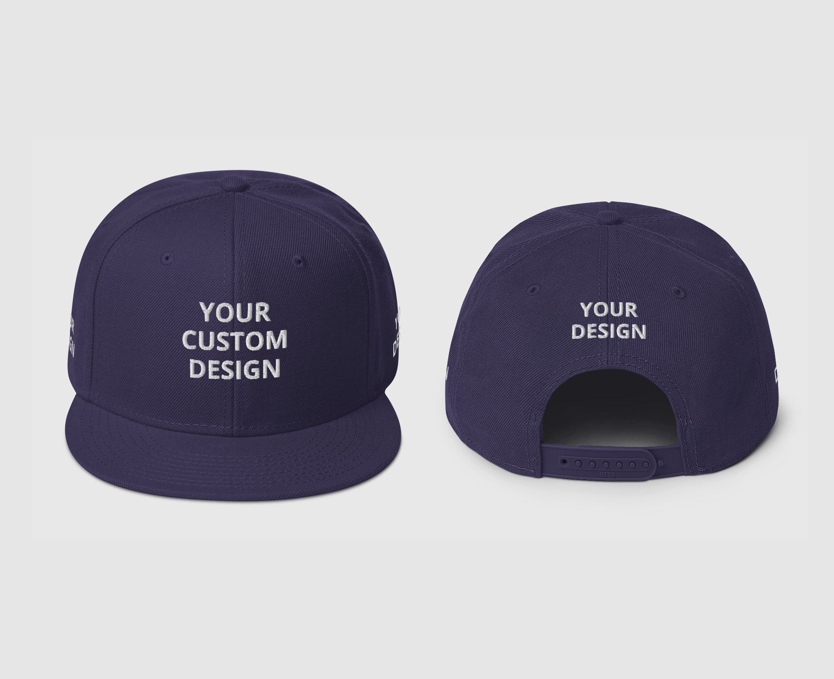 Custom Snapback Hat, Side Stitch Hat, Side of Hat Embroidery, Customize ...