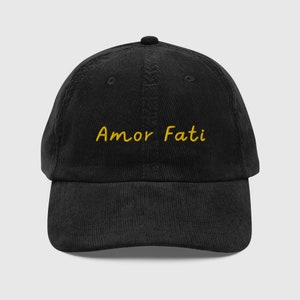 Amor Fati, Amor Fati Cap, Amor Fati Hat, Philosophy Hat, Philosophy Cap, Stoicism Cap, Minimal Cap, Love Of Fate Cap, Gifts For Stoics