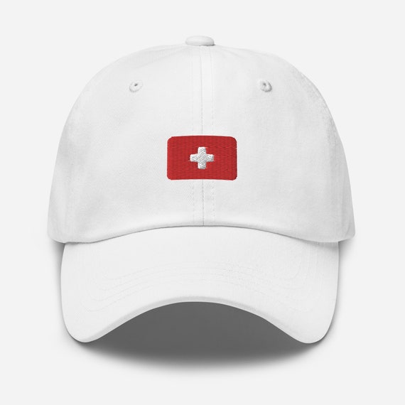 Swiss Cap, Switzerland Baseball Hat, Pride Gift, Swiss Flag Hats, Bern Caps, Zurich Hat, European Souvenir, Swiss Tourist Cap, Vacation Hat