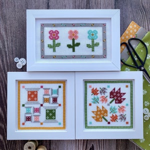 PDFs - 3 Pattern Bundle - Flower Shoppe, Happy Spools, and Maple Sky - PDF INSTANT DOWNLOAD