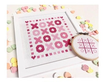 xoxo PAPER cross stitch pattern PAPER COPY