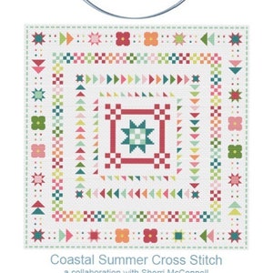 PDF - Coastal Summer Cross Stitch - PDF Instant Download