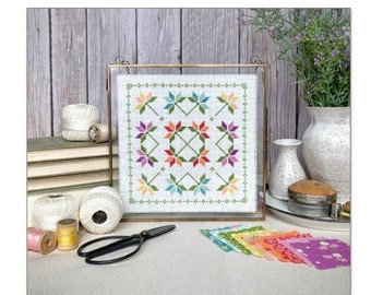 PDF - Lilies Mini Cross Stitch - PDF Instant Download