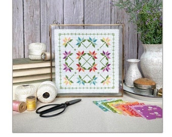 Paper - Lilies Mini Cross Stitch - Paper Pattern