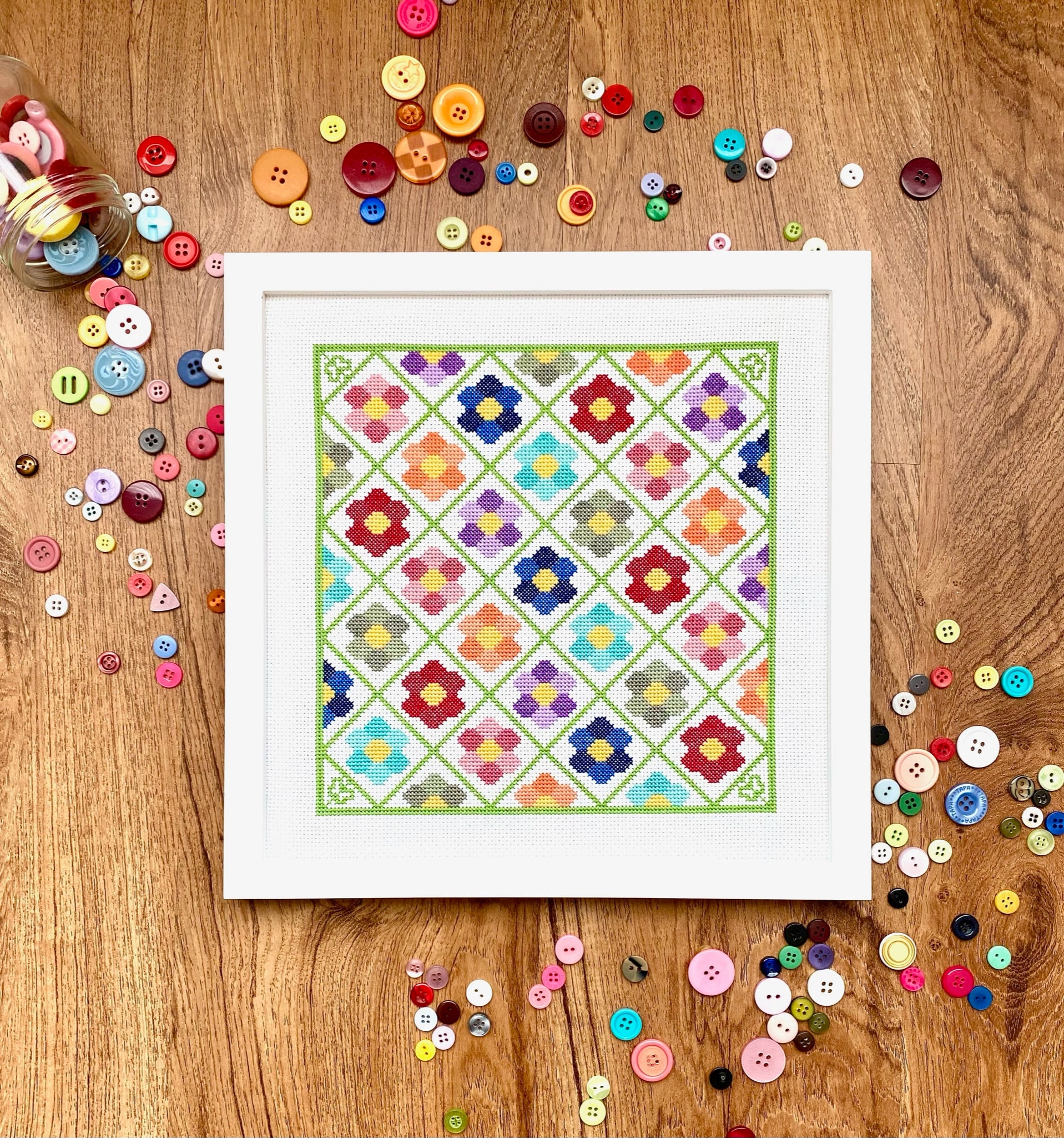 Grandma's Garden PDF Cross Stitch Pattern PDF Instant - Etsy