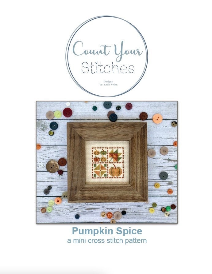 PDF - Pumpkin Spice mini - PDF Instant Download