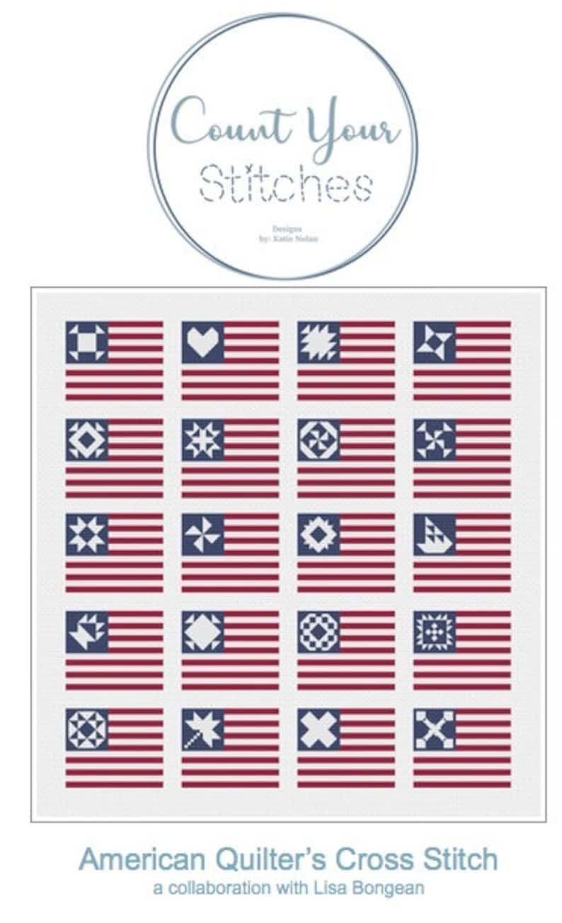 PAPER Pattern American Quilter's Cross Stitch PAPER COPY image 2