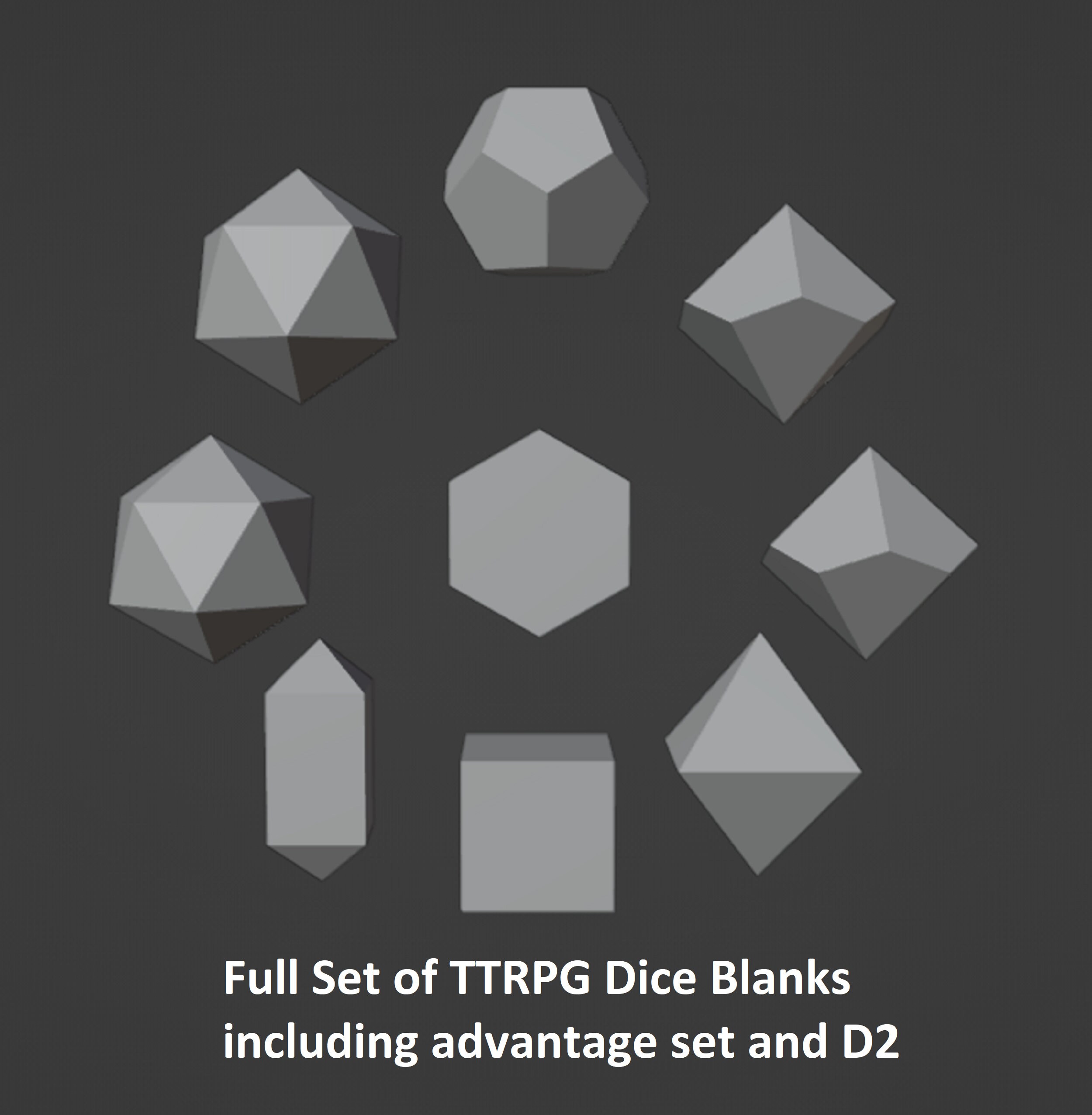 Blank dice by Erikjuh, Download free STL model