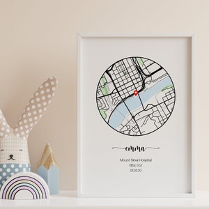 Newborn Gift Personalized | Birth Announcement Sign | Baby Birth Stats Sign | Nursery Name Sign | Nursery Decor | New Born Gift