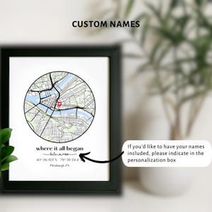 Where We Met Map /Where it all began /Couple Map/ Gift for her/ Gift for him/Personalized Map/ Custom Map/Anniversary Gift/ DIGITAL DOWNLOAD image 6