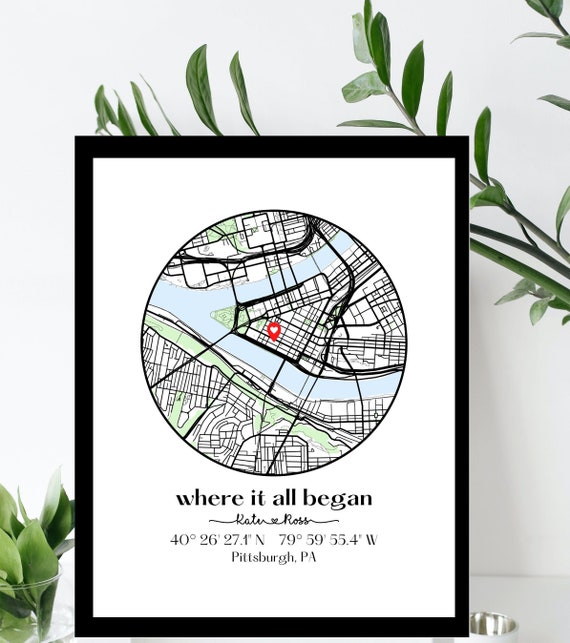 Personalized 26th Wedding Anniversary Gifts Map Print, Twenty-Sixth  Anniversary Photo Gifts - Best Personalized Gifts For Everyone