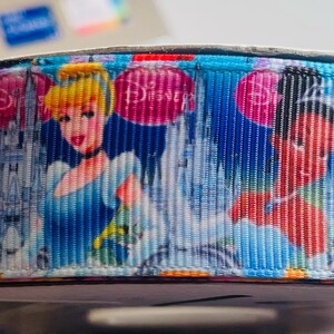 Disney Grosgrain 1 inch Princess Ribbon, Belle, Tiana, Cinderella, Snow White and more..