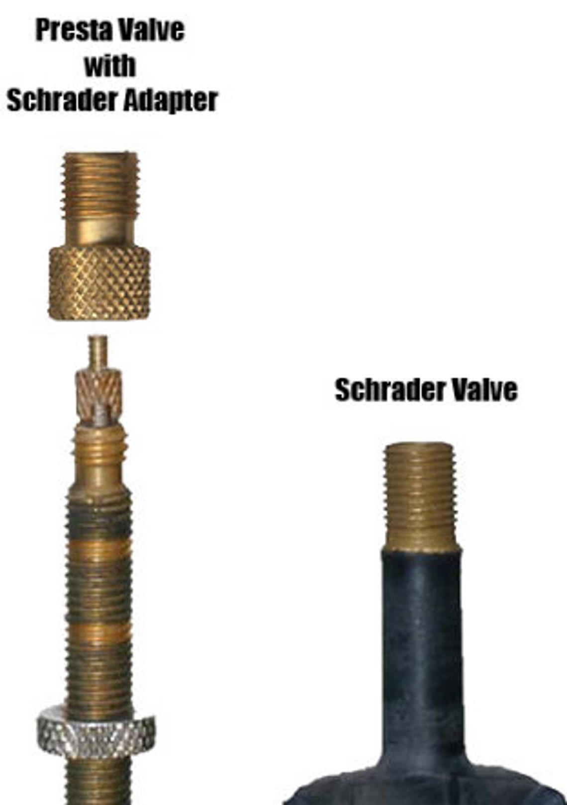Aluminum Alloy Presta to Schrader Converter Bike Valve Adapter Etsy