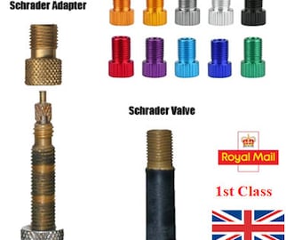 Aluminum Alloy Presta to Schrader Converter Bike Valve Adapter