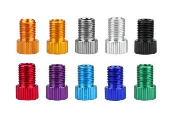 Aluminum Alloy Presta to Schrader Converter Bike Valve Adapter