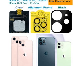 Copriobiettivo fotocamera posteriore per iPhone Pellicola protettiva in vetro temperato flessibile per iPhone 11, 12, 13, Pro, Pro Max, Mini, 13 Pro, 13 Pro Max, 13 Mini