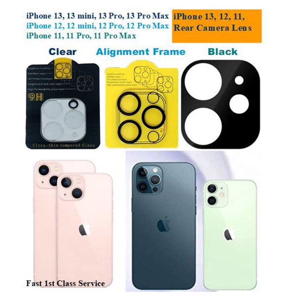 iPhone Rear Camera Lens Cover Flexible Tempered Glass Protective Film For iPhone 11, 12, 13, Pro, Pro Max, Mini, 13 Pro, 13 Pro Max, 13 Mini